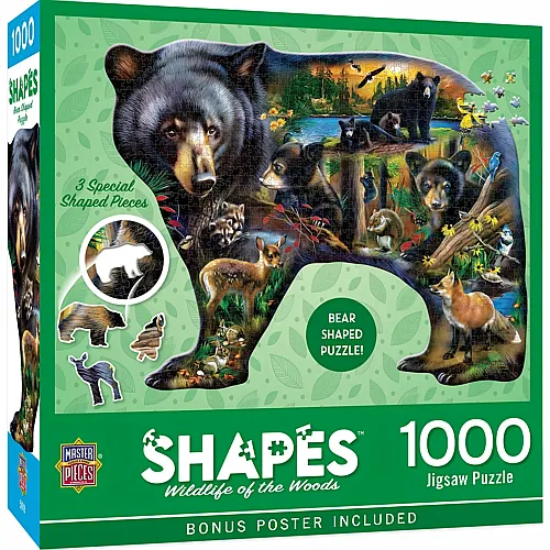 Master Pieces Puzzle Tierwelt des Waldes - 1000 Teile