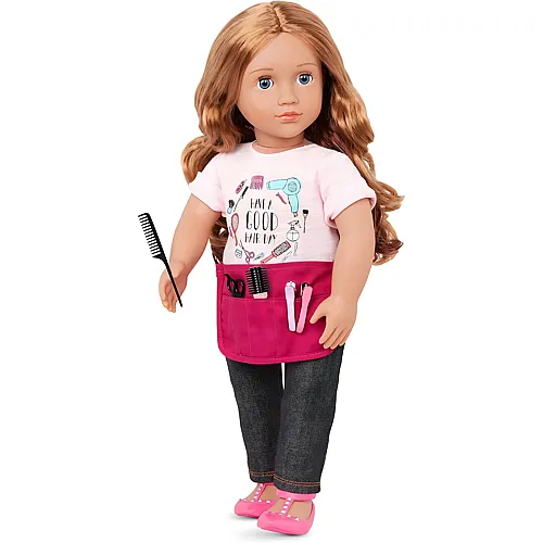 Stylistin Sabrina mit Stylistensch�rze - 46 cm