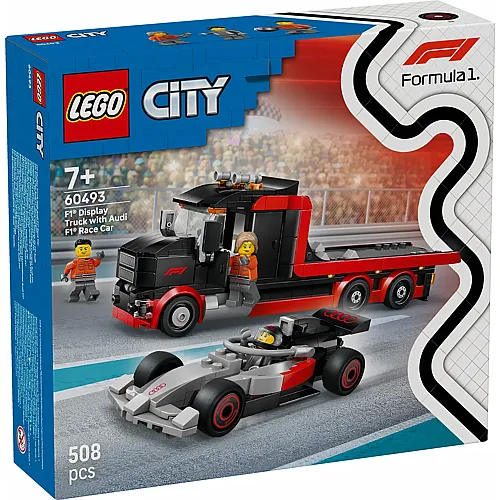 F1 Truck mit Audi F1 Rennwagen 60493