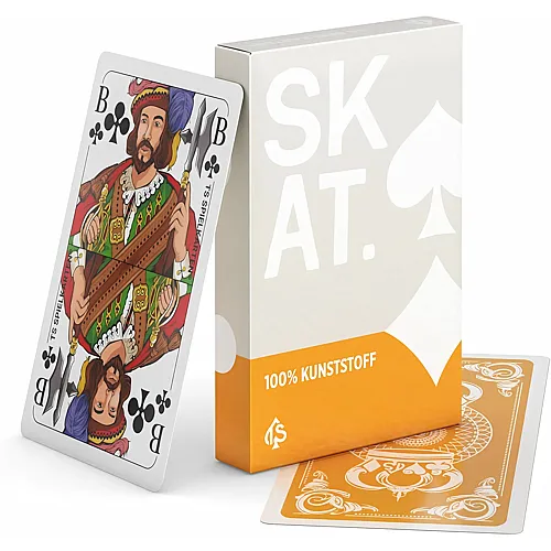 TS Spielkarten Skat Kartenspiel aus 100% Kunststoff (Plastik +) franz�sisches Bild, wasserfest und abwaschbar, Skatkarten (Kunststoff)