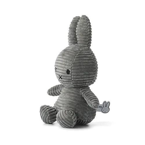 Miffy Kordsamt Grau - 23 cm