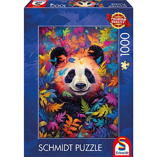 Schmidt Puzzle Pandab�r im Regenbogenwald - 1000 Teile