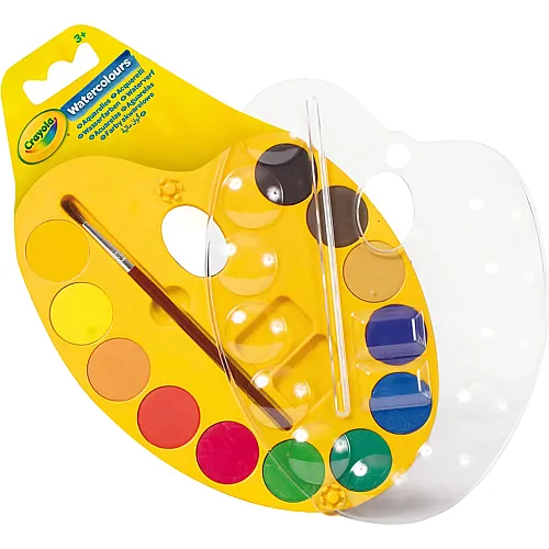 Crayola Malpalette mit Aquarell
