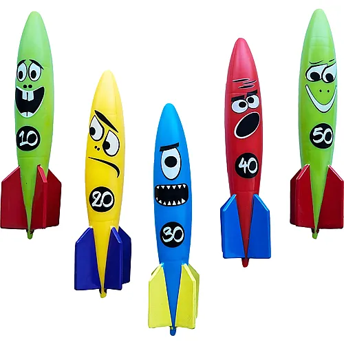Mini-Raketen, gleiten unter Wasser, nummeriert 5Teile
