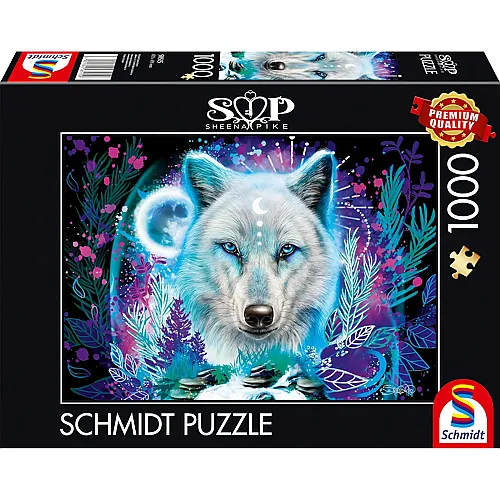 Schmidt Puzzle Sheena Pike Neon Arktis Wolf (1000Teile)