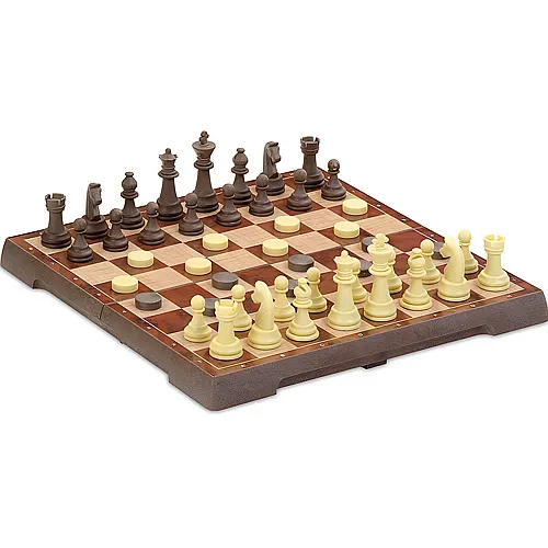 Cayro Games Magnetisches Schach & Dame (32x32cm)