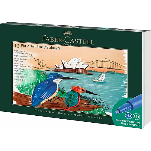 Faber-Castell PITT Artist Pen Set Sydney (12Teile)
