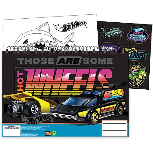 Zeichenblock Hot Wheels