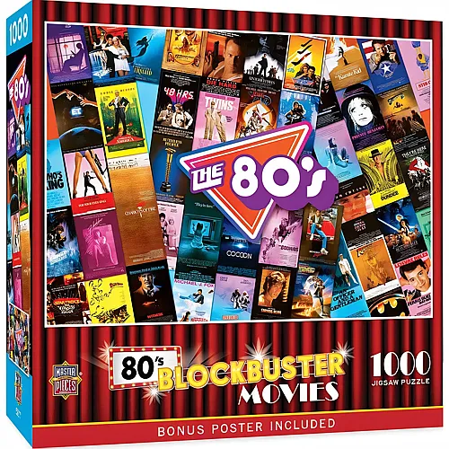 Master Pieces Puzzle Blockbuster Movies 80's - 1000 Teile