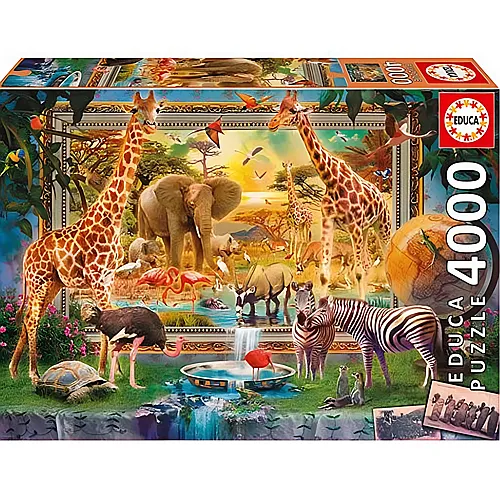 Educa Puzzle Die Savanne erwacht (4000Teile)