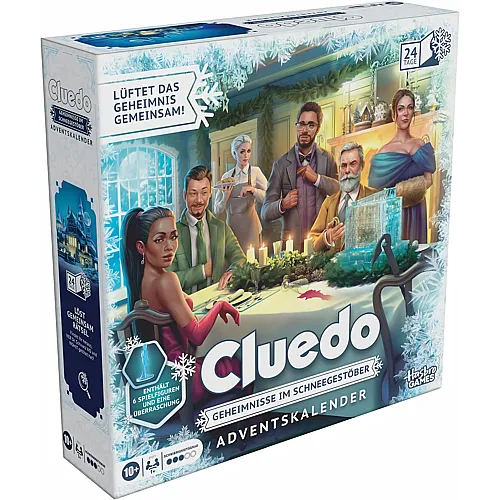 Hasbro Gaming Adventskalender Cluedo: Secrets Under Snowfall - Deutsch