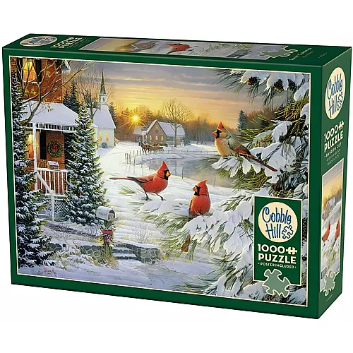Cobble Hill Puzzle Sunset Cardinals - 1000 Teile
