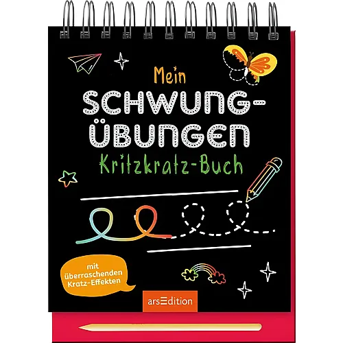 ars Edition Mein Schwungbungen-Kritzkratz-Buch