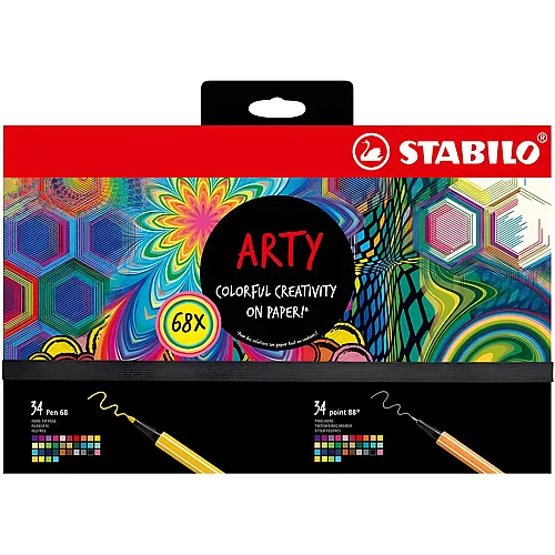 Stabilo Pen68 & point 88 ARTY 68er Set - 68 Teile