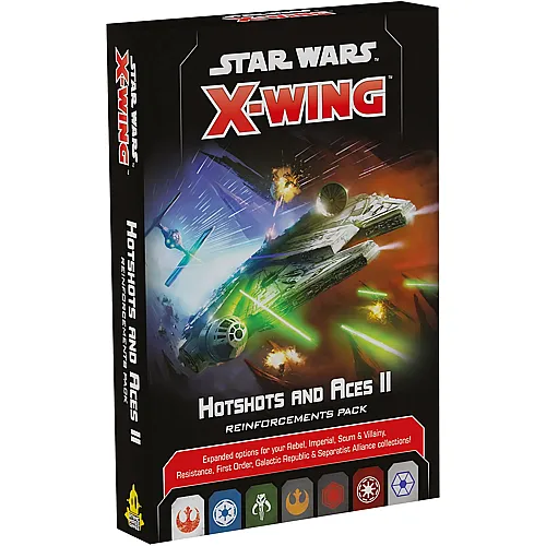 Atomic Mass Games Star Wars XWing 2nd Edition MiniaturSpiel Hot Shots and Aces II Reinforcements Pack | Strategiespiel f�r Erwachsene und Jugendliche | ab 14 Jahren | 2 Spieler | Durchschnittliche Spielzeit 45