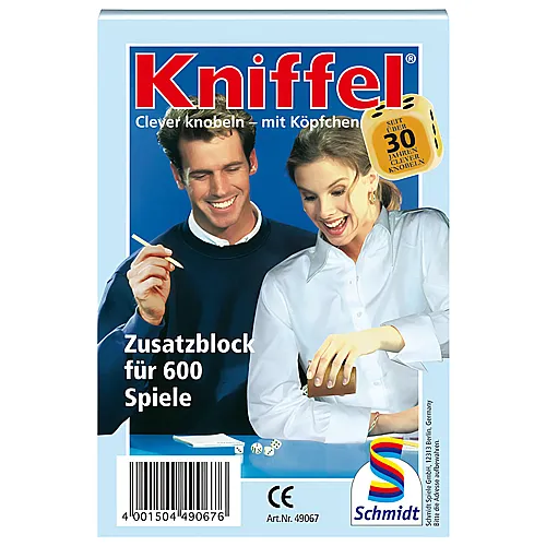 Schmidt Kniffelblock (1 Stk fr 600 Spiele)
