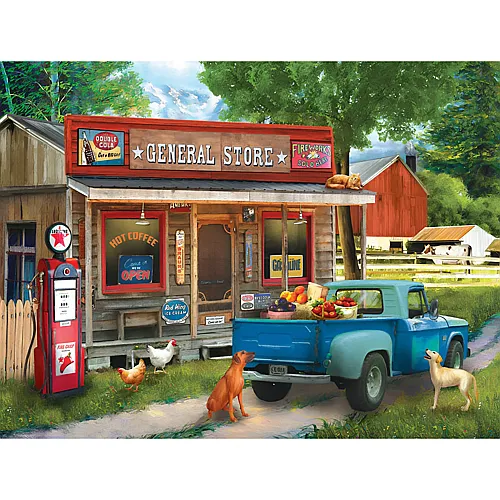 SunsOut Puzzle Tom Wood A Stop at the Store - 1000 Teile