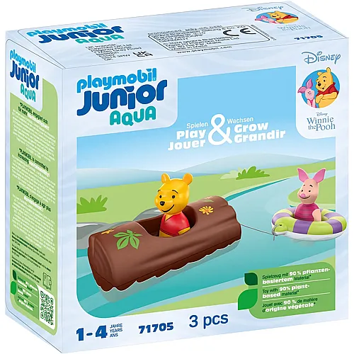 PLAYMOBIL Junior Aqua Winnie Pooh Winnies und Ferkel Wasserabenteuer (71705)