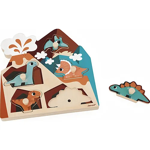 Janod Klang Puzzle Dino - 5 Teile