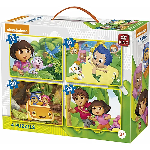 King Nickelodeon & Dora - 12 Teile