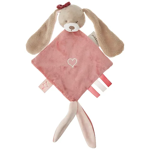 Nattou Schnuffeltuch Hase Nina Beige/Rosa - 30 cm
