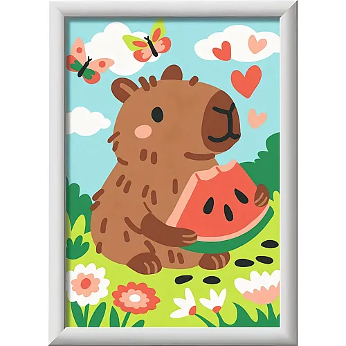Ravensburger CreArt Malen nach Zahlen - Niedliches Capybara