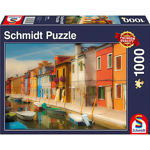 Schmidt Puzzle Bunte Huser der Insel Burano (1000Teile)