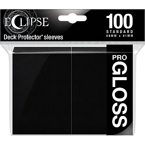 Ultra Pro Eclipse Gloss Deck Protector Standard Schwarz (100Teile)