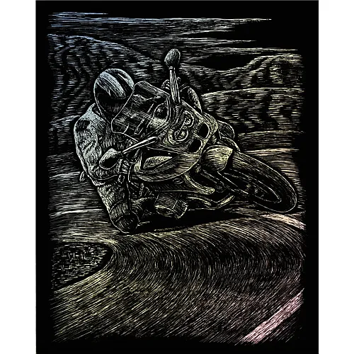 Royal & Langnickel R&l Gravures D'art Std Holo Motocross 21.3x29.5cm
