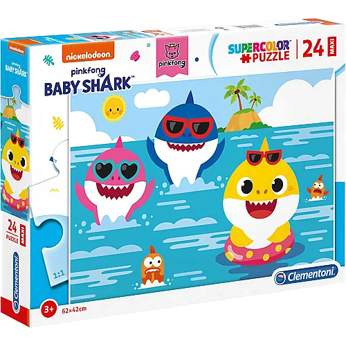 Clementoni Puzzle Supercolor Baby Shark - 24 Teile