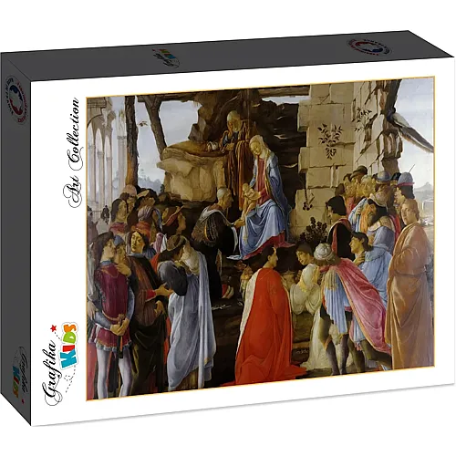 Grafika Puzzle Sandro Botticelli: Adoration of the Magi (Zanobi Altar), 1475 (24Teile)
