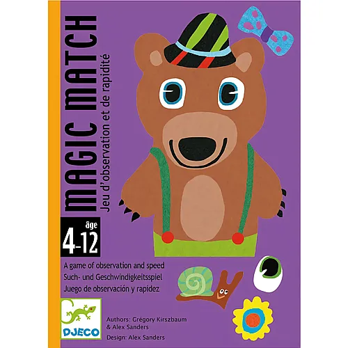 Djeco Spiele Kartenspiel Magic Match - Mehrsprachig