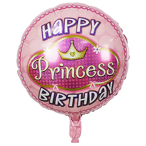 Riethmller Folienballon Happy Birthday Princess (45cm)