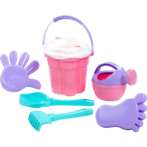 Cavallino Toys Classic Eimer-Set Pink - 7 Teile