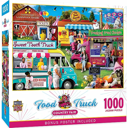 Master Pieces Puzzle Food Truck Dorffest - 1000 Teile