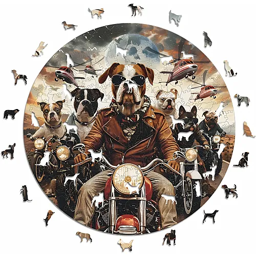 Motorcyclist Dogs 600Teile