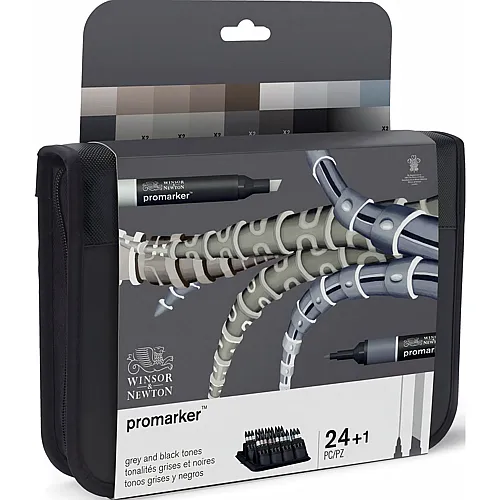Promarker 24er Wallet Schwarz/Graut�ne