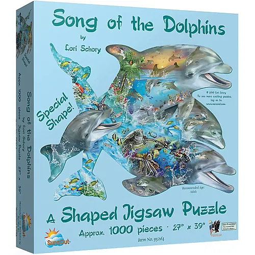 SunsOut Puzzle Lori Schory Song of the Dolphins - 1000 Teile
