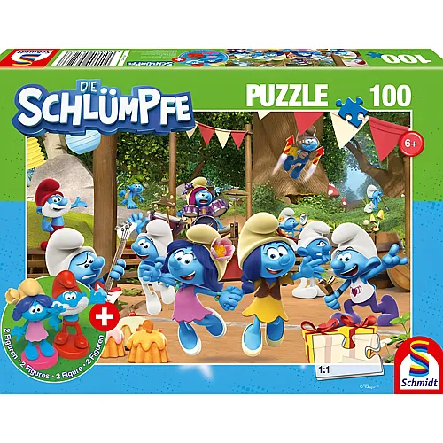 Verschlumpfte Party 100Teile