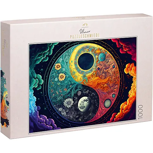 Quell und Gleichgewicht - Detailreiches Yin Yang Symbol 1000Teile