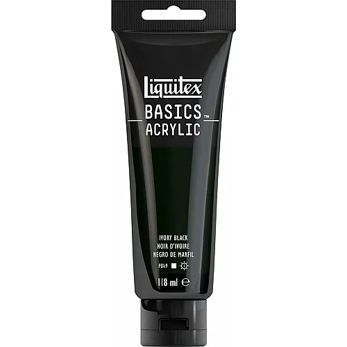 Liquitex Lqx Basics Acrylfarbe 118ml Tube Elfenbeinschwarz
