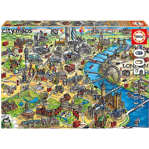 Educa Puzzle London Map (500Teile)