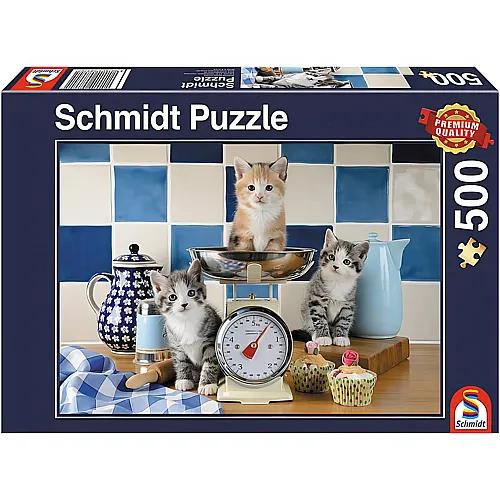 Schmidt Puzzle Katzen in der Kche (500Teile)