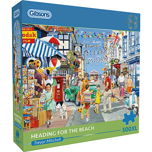 Gibsons Puzzle Auf dem Weg zum Strand - 500 Teile