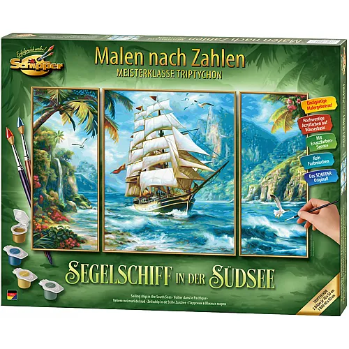 Schipper Malen nach Zahlen Segelschiff in der S�dsee