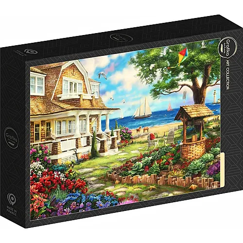 Grafika Puzzle Art Collection Meeresgarten-Ferienhaus - 1000 Teile