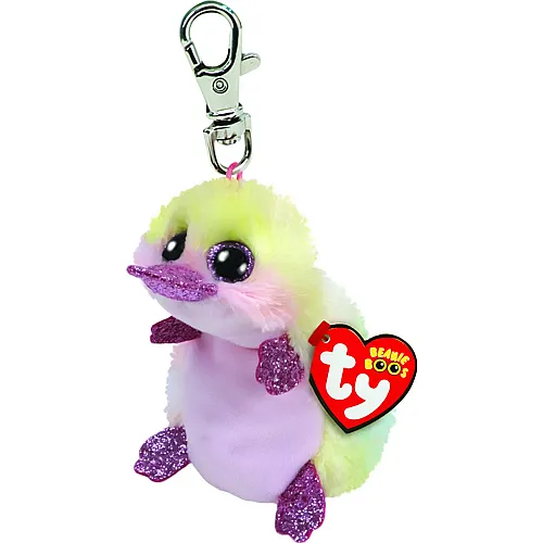 Ty Beanie Clips Schl�sselanh�nger Petunia der Platypus - 10 cm