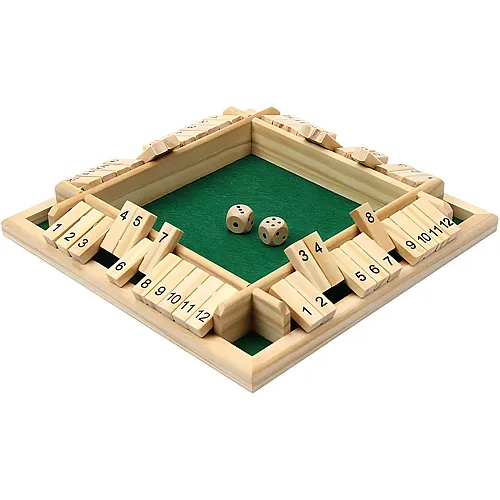 Kitchnexus Deluxe 4-Spieler Shut The Box Gr�n
