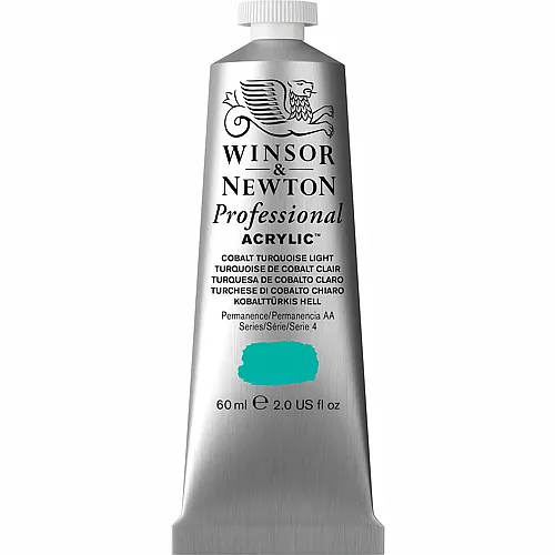 Winsor & Newton W&n Prof. Acrylfarbe 60ml Tube Kobaltt�rkis Hell