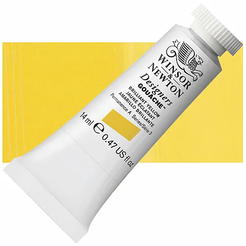 Winsor & Newton W&n Designers Gouache 14ml Tube Brillantgelb